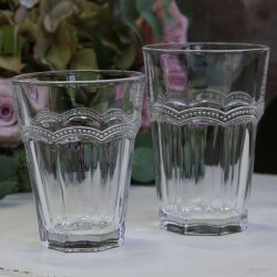 Drikke glas med perlekant - Antoinette 